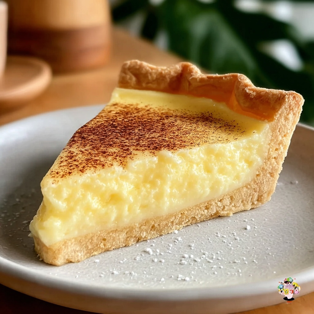 Egg Custard Pie Recipe - Recipe Image