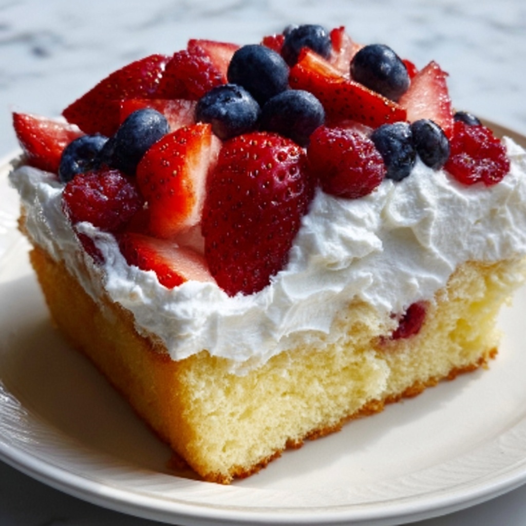 Summer Berry Poke Cake Recipe: 5 Amazing Reasons to Indulge Recipe - Recipe Image