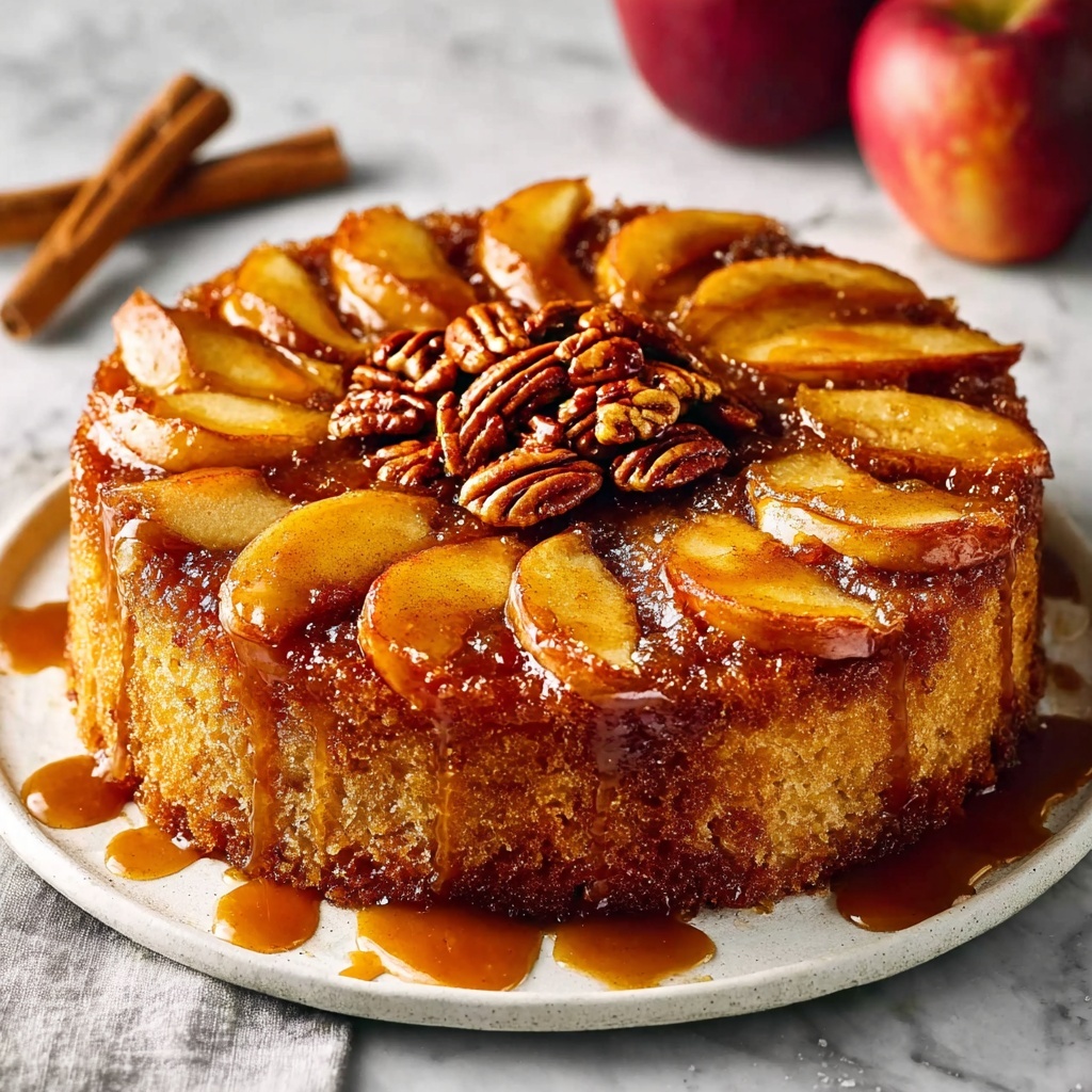 Caramel Apple Upside Down Cake Recipe - Recipe Image