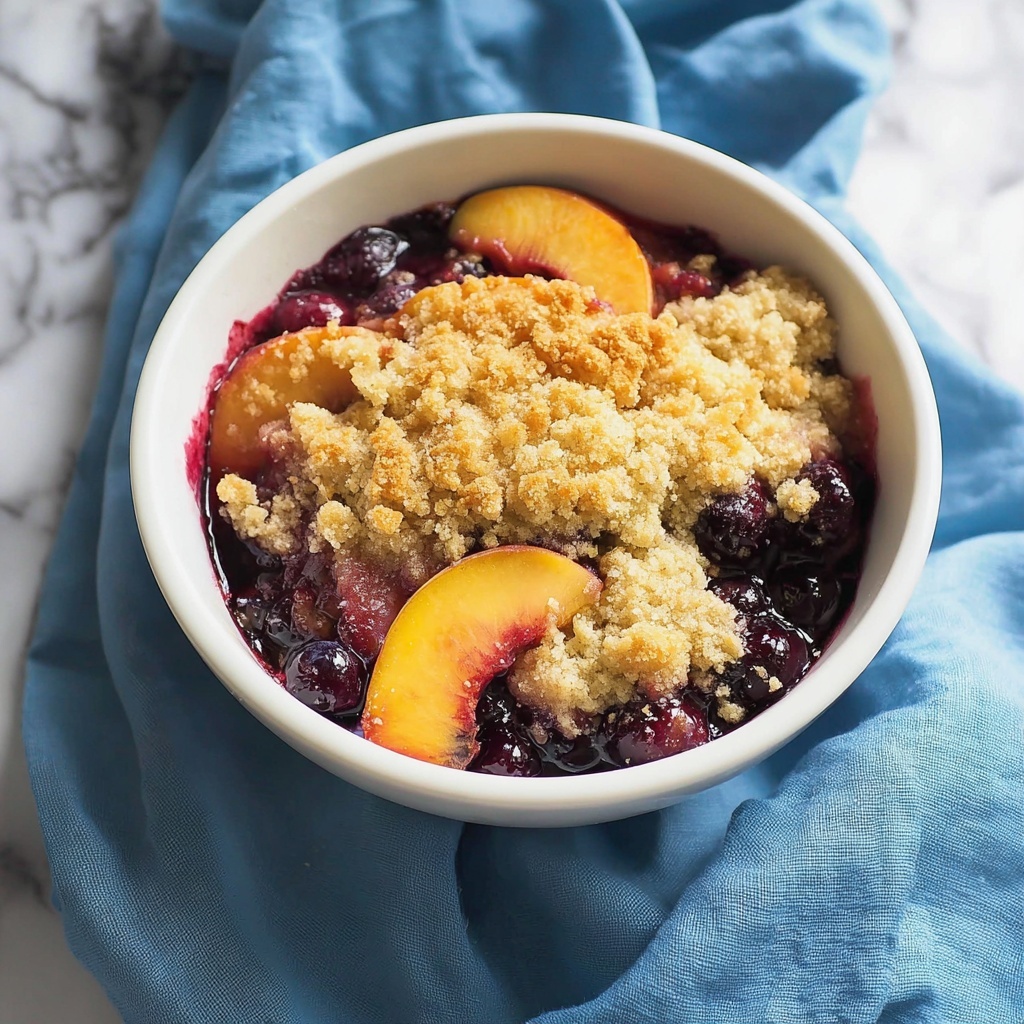 Crockpot Blueberry Peach Cobbler Recipe - Recipe Image