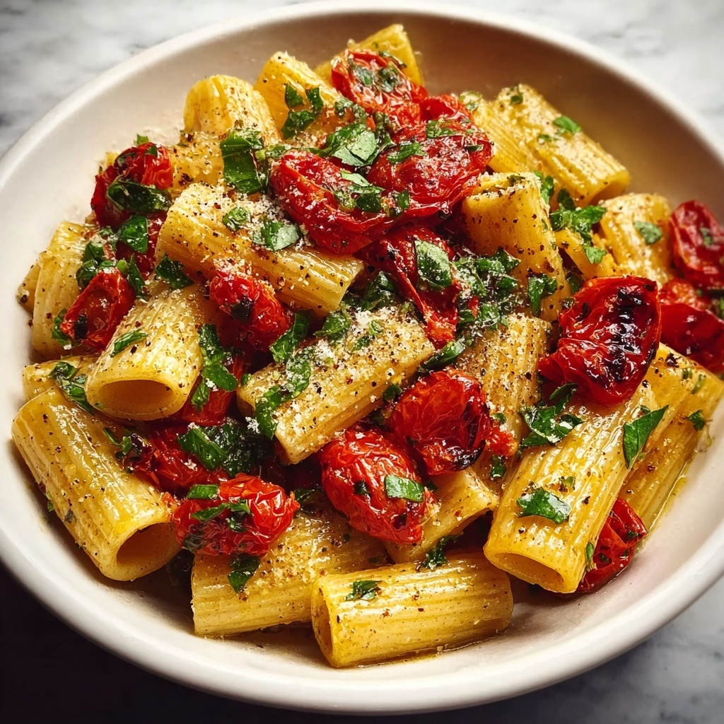 Spicy Basil Rigatoni Recipe - Recipe Image