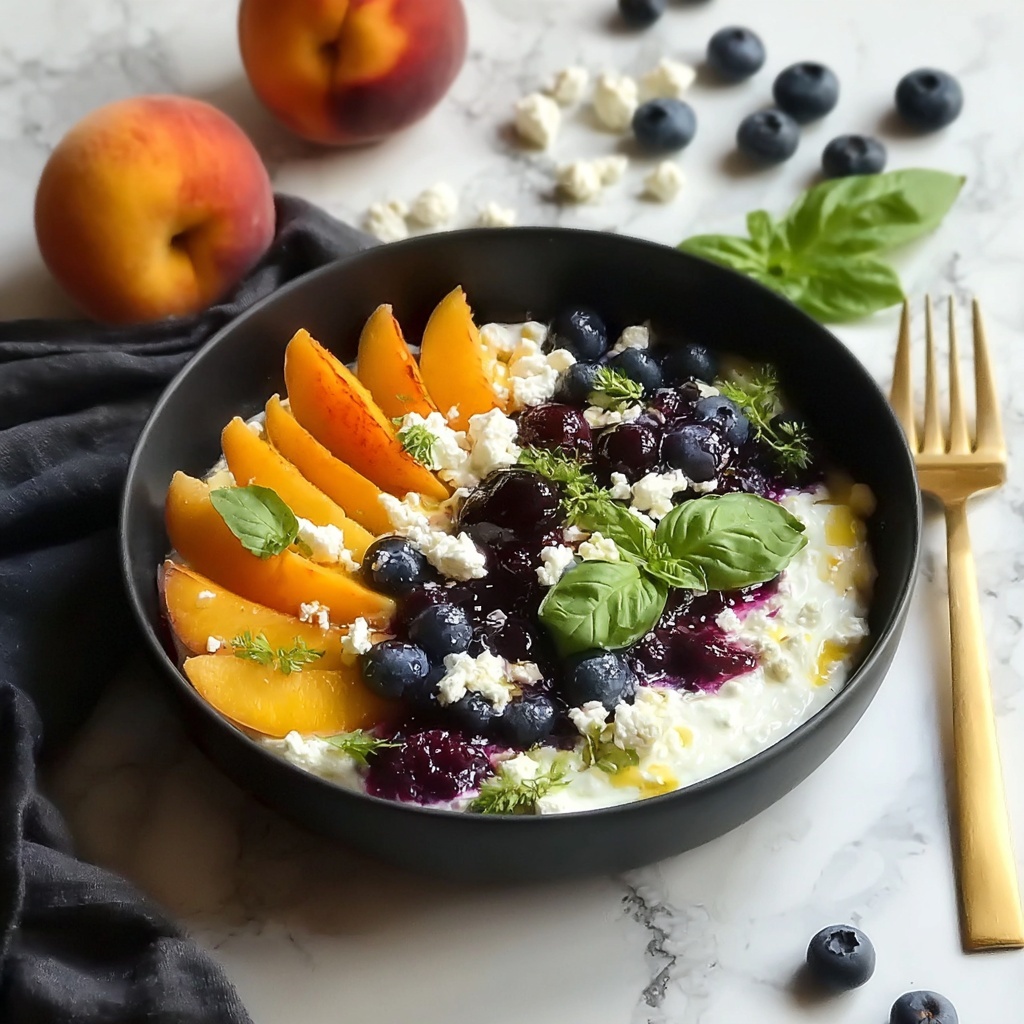 Blueberry Peach Feta Salad Recipe - Recipe Image
