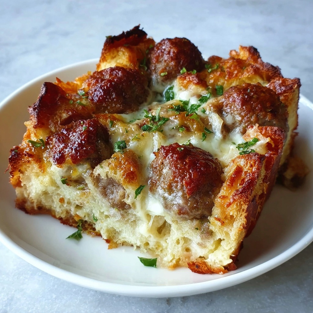 Savory Sausage and Herb Bread Bake Recipe - Recipe Image