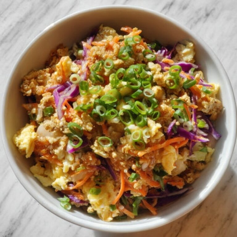 Healthy Egg Roll in a Bowl with Chicken Recipe