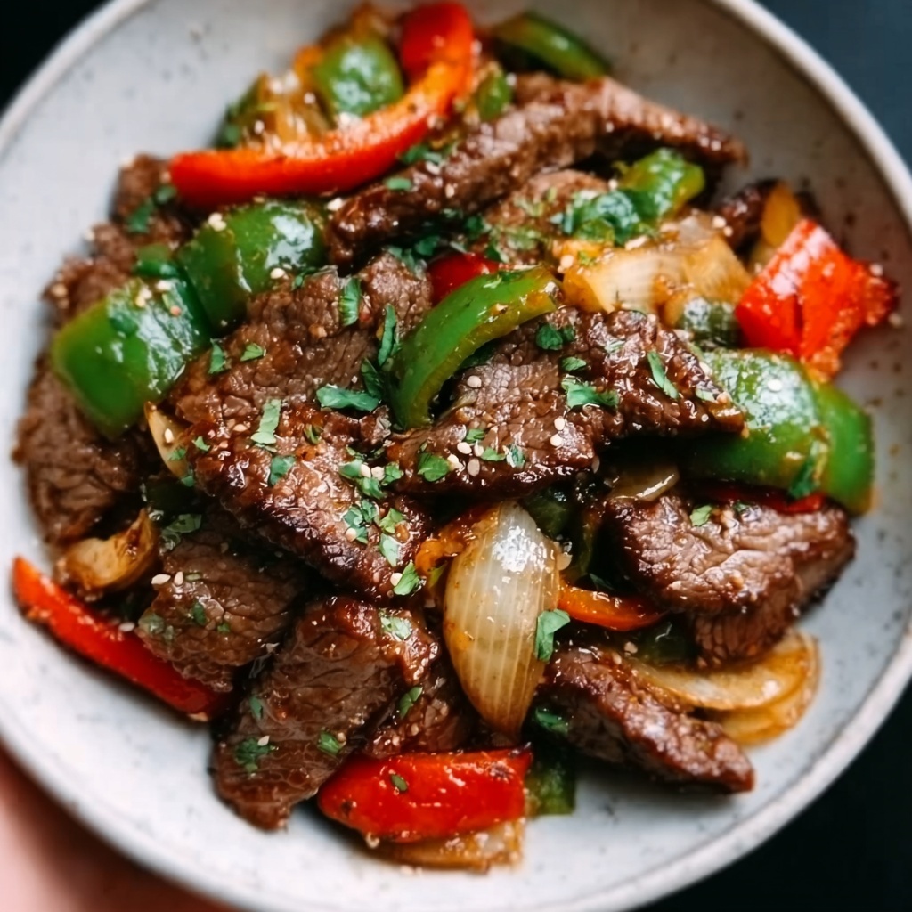 Easy Chinese Pepper Steak Recipe - Recipe Image