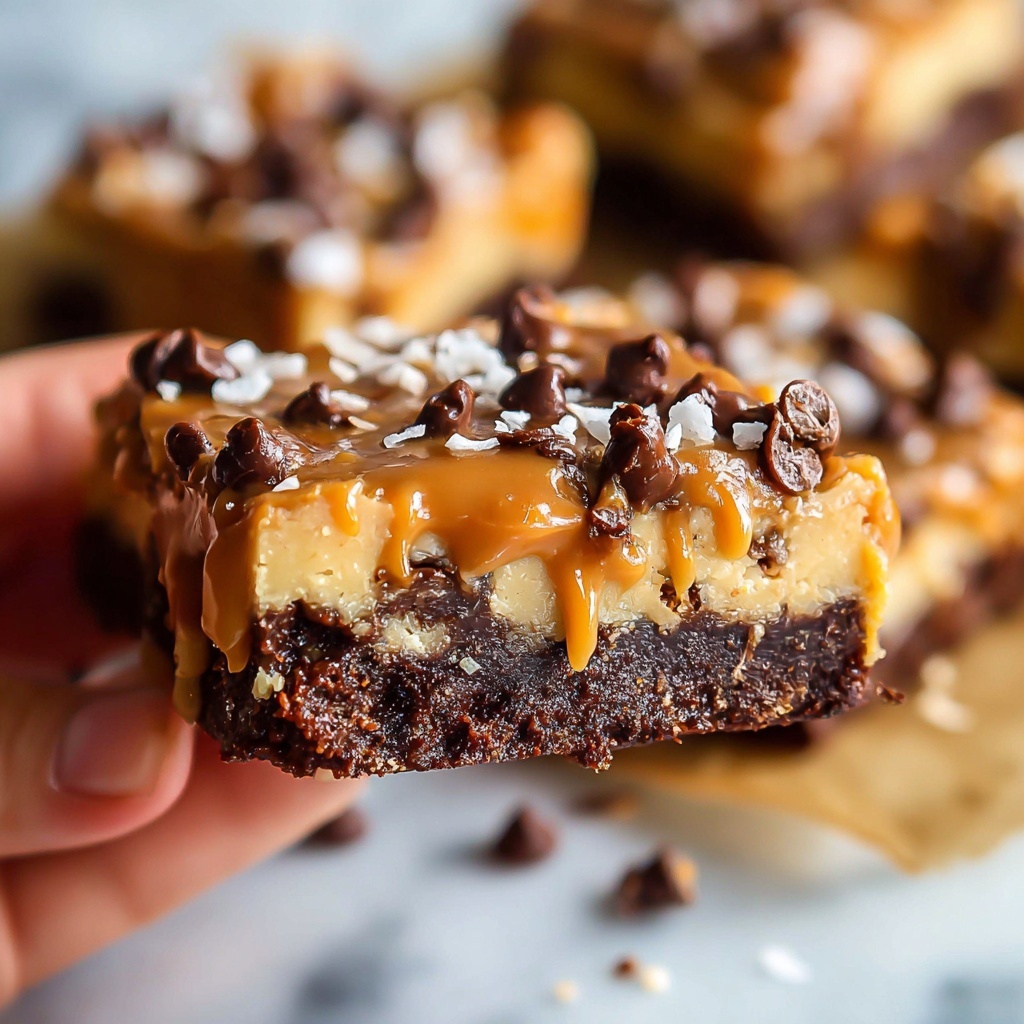 Brownie Caramel Coconut Bars Recipe - Recipe Image