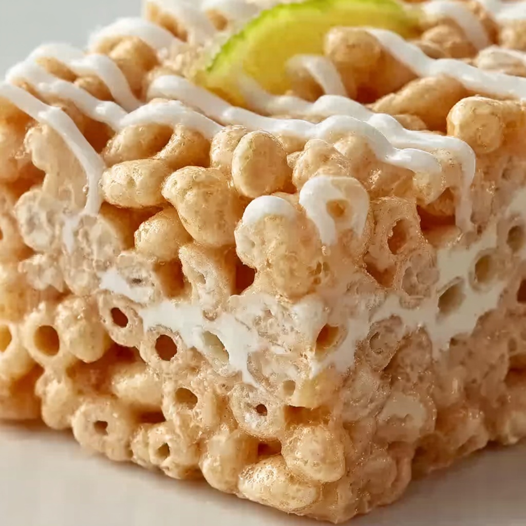 Key Lime Pie Rice Krispie Treats Recipe - Recipe Image