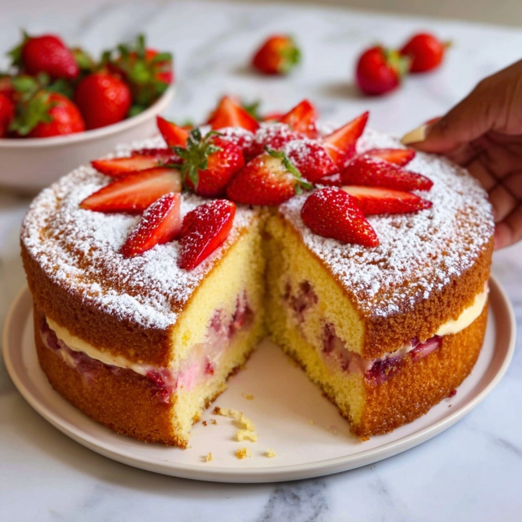 Strawberry Cheesecake Pound Cake Recipe - Recipe Image