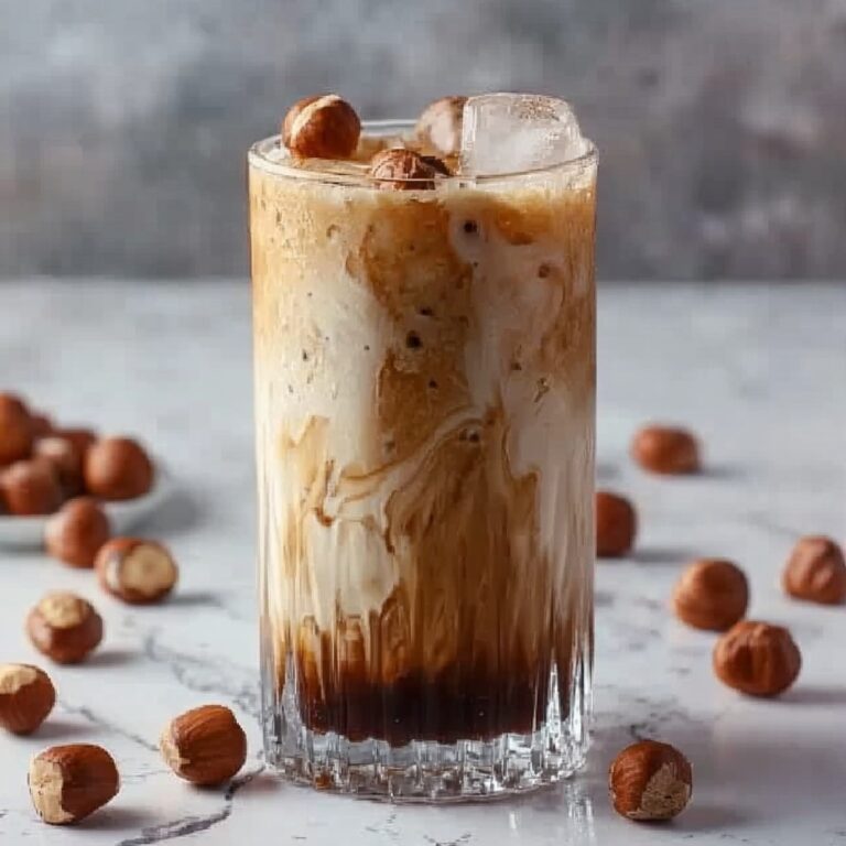 Caramel Hazelnut Iced Coffee Recipe