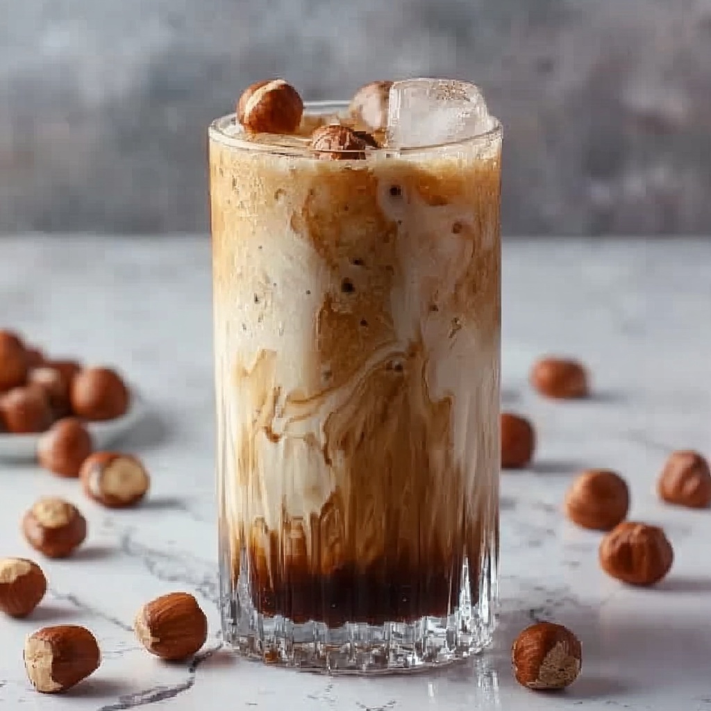 Caramel Hazelnut Iced Coffee Recipe - Recipe Image