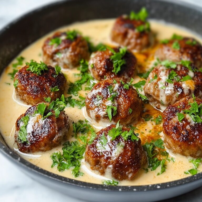 Keto Ricotta Turkey Meatballs in Creamy Basil Sauce Recipe