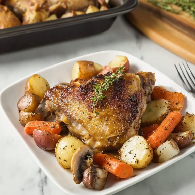 Savory Baked Turkey Thighs and Vegetables for Cozy Nights Recipe
