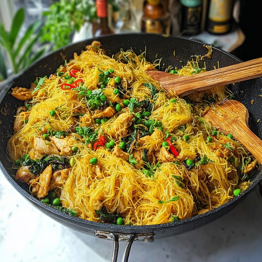 Singapore Noodles: Quick and Flavorful Weeknight Stir-Fry Recipe - Recipe Image