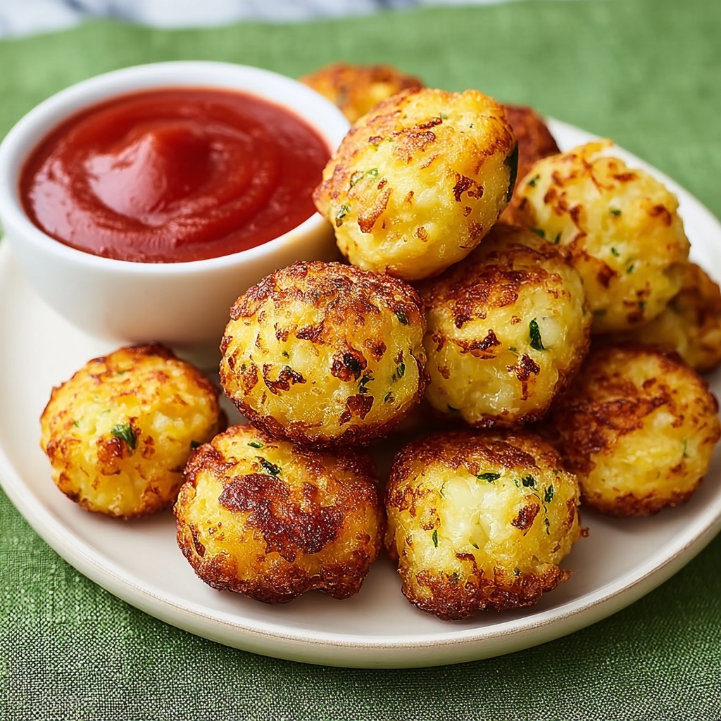 Mouthwatering Cheesy Zucchini Tots Ready in Just 25 Minutes Recipe - Recipe Image