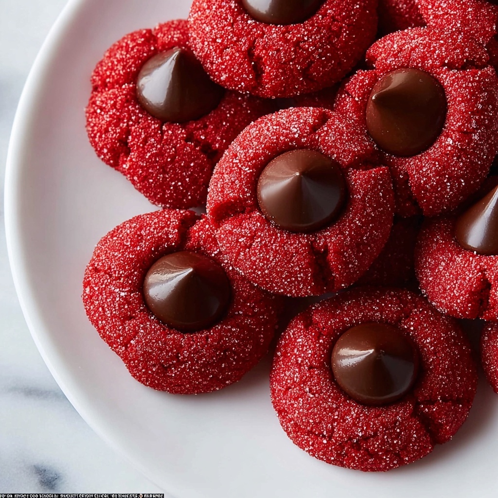 Hershey’s Red Velvet Blossoms Cookies Recipe - Recipe Image