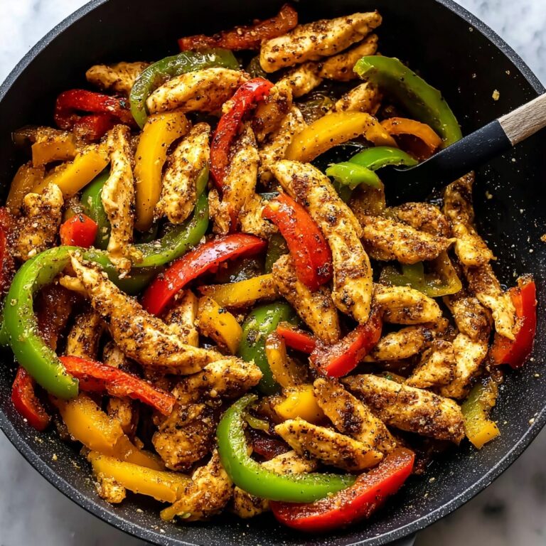 Skillet Chicken Fajitas with Creamy Jalapeño Verde Sauce Recipe