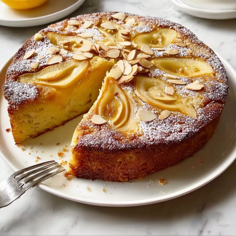 Pear Almond Tea Cake Recipe