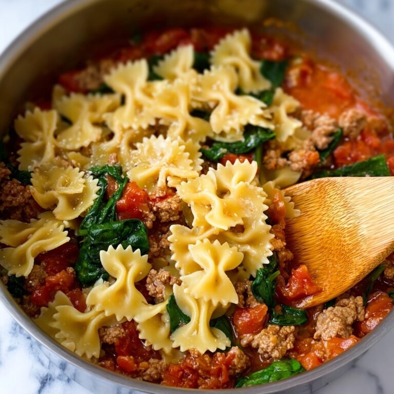 Tomato Spinach Sausage Pasta Recipe