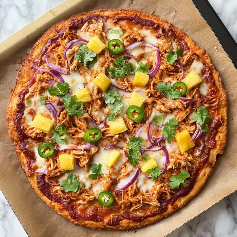 Pineapple Jalapeño BBQ Chicken Pizza Recipe