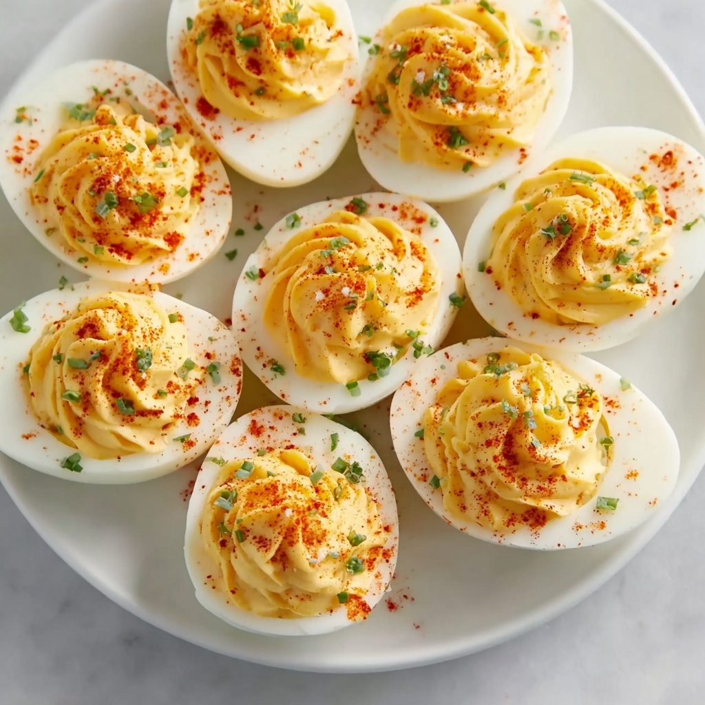 Classic Deviled Eggs with Optional Toppings Recipe - Recipe Image