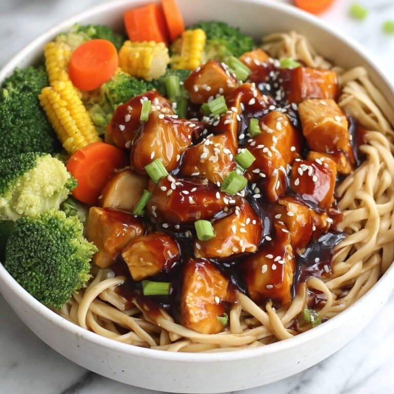 Honey Sesame Chicken Noodle Bake Recipe