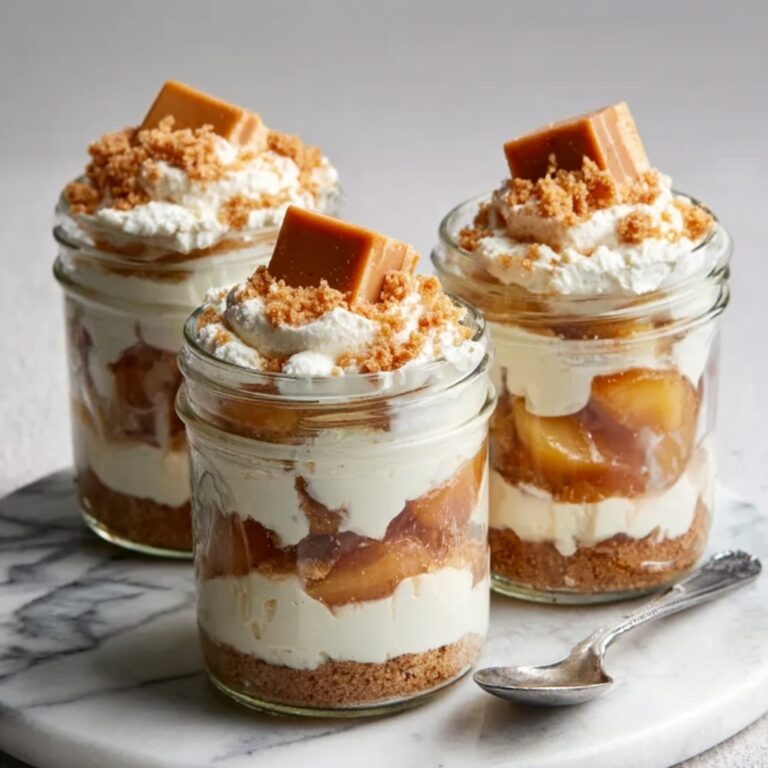 No-Bake Apple Cheesecake Jars Recipe