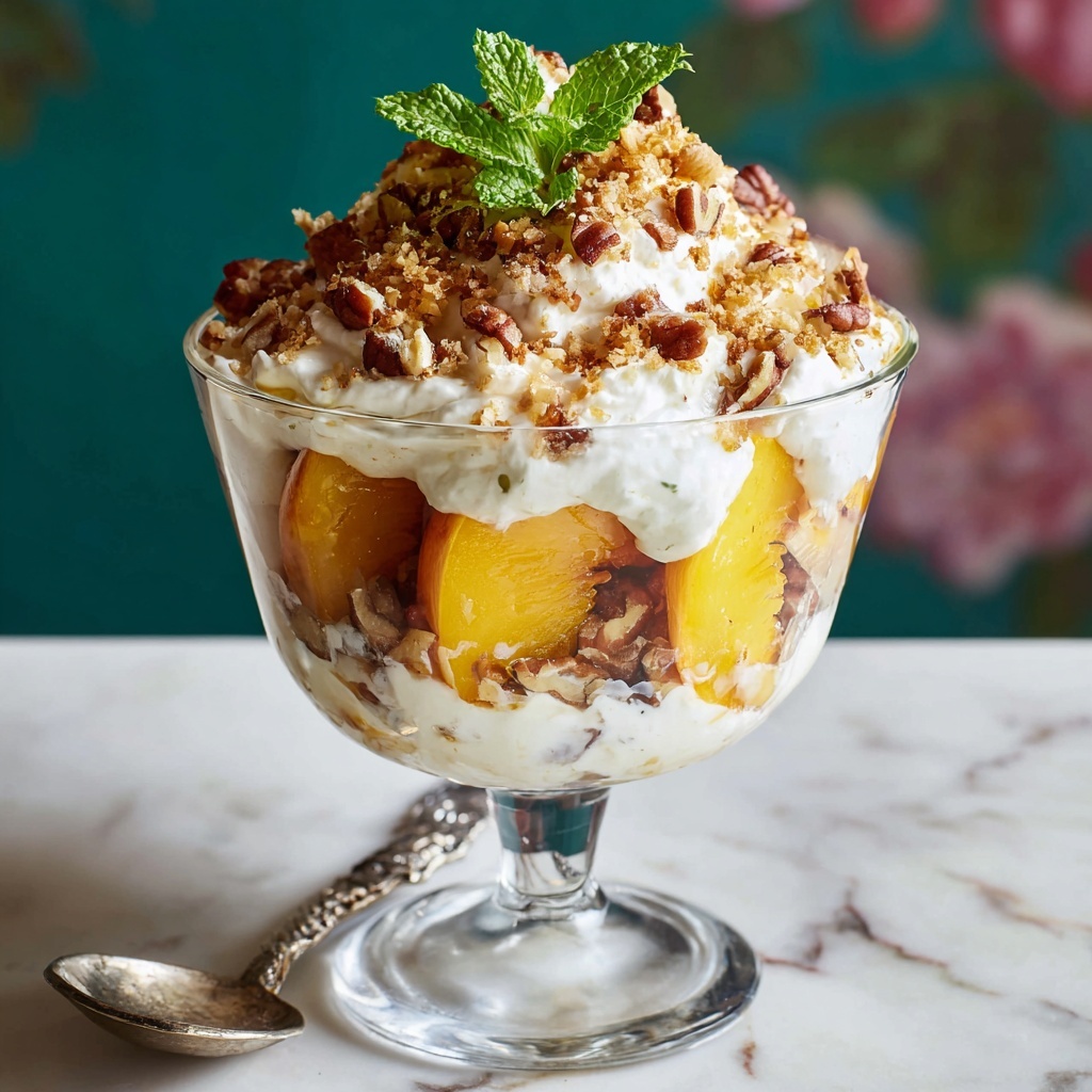 Peach Cheesecake Salad: Uncover This Refreshing Delight! Recipe - Recipe Image