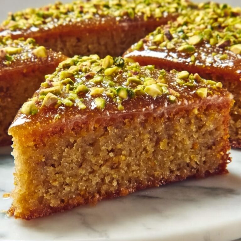 Fig and Pistachio Semolina Cake Recipe
