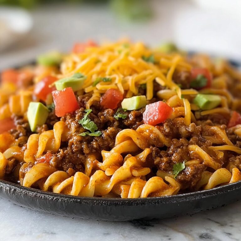 Cheesy Beef Taco Pasta Recipe