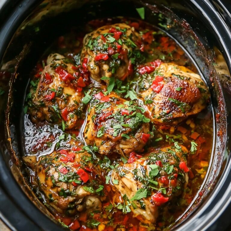 Slow Cooker Tuscan Chicken Thighs Recipe