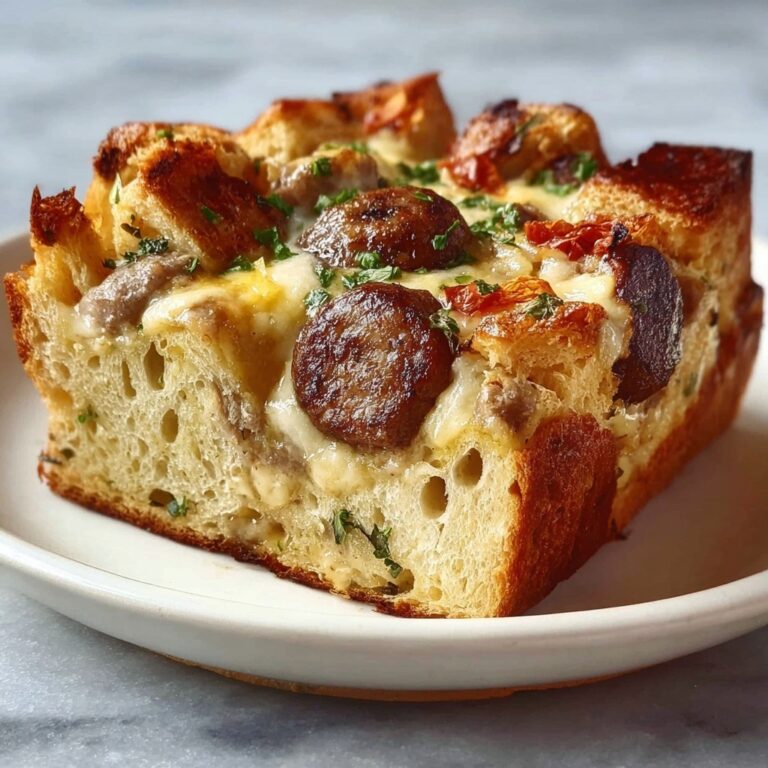 Savory Sausage and Herb Bread Bake Recipe
