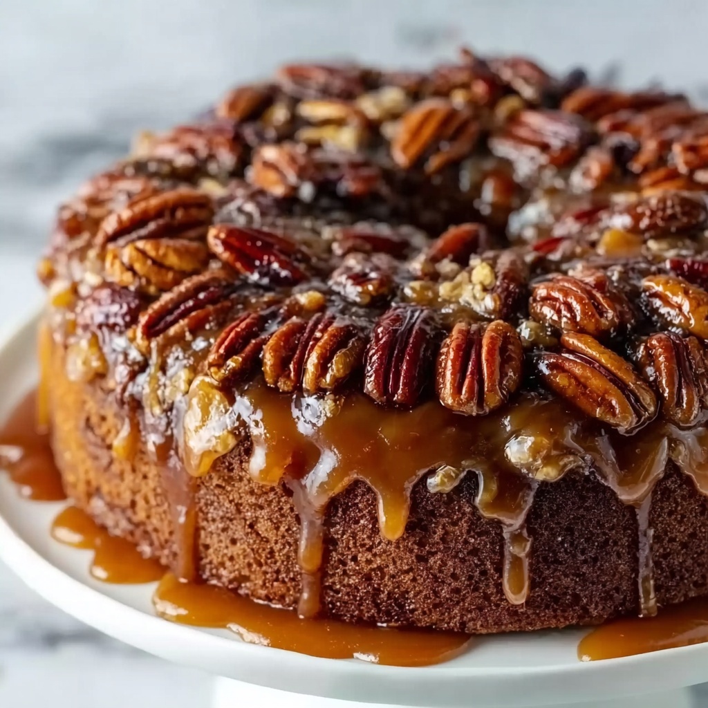 Pecan Upside Down Cake Recipe - Recipe Image