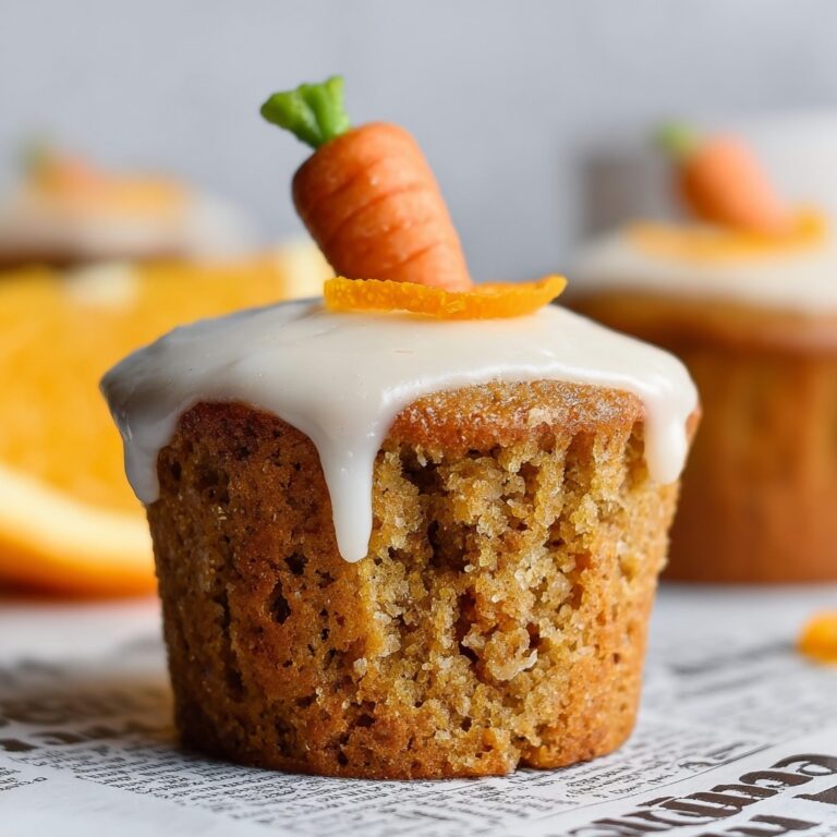 Carrot Orange Muffins with Cream Cheese Glaze Recipe