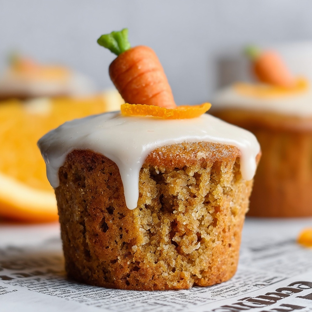 Carrot Orange Muffins with Cream Cheese Glaze Recipe - Recipe Image