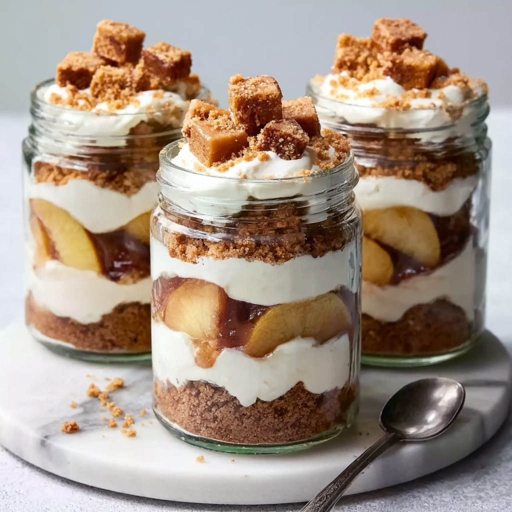 No-Bake Apple Cheesecake Jars Recipe - Recipe Image