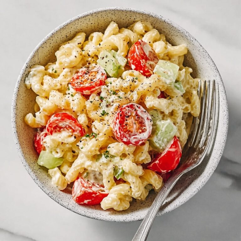 Delicious Summer Macaroni Salad with Tomatoes Recipe