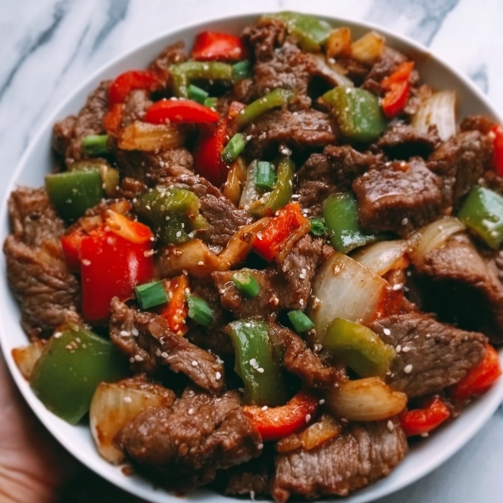 Easy Chinese Pepper Steak Recipe - Recipe Image