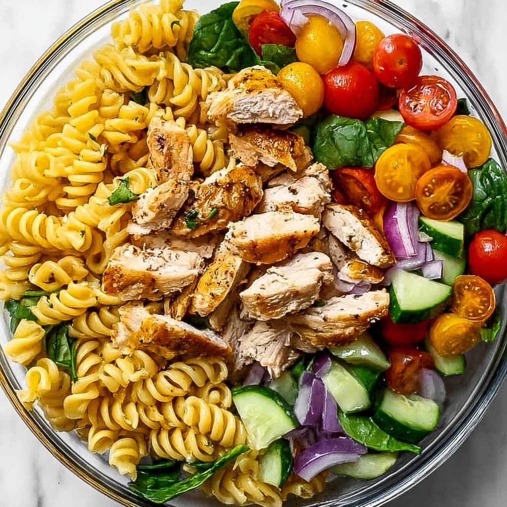 Healthy Chicken Pasta Salad Recipe - Recipe Image