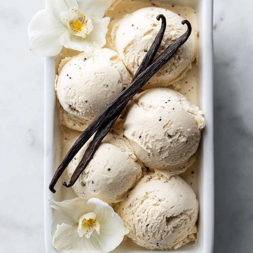 Creamy Vegan Vanilla Ice Cream (Nut Free & GF) Recipe - Recipe Image