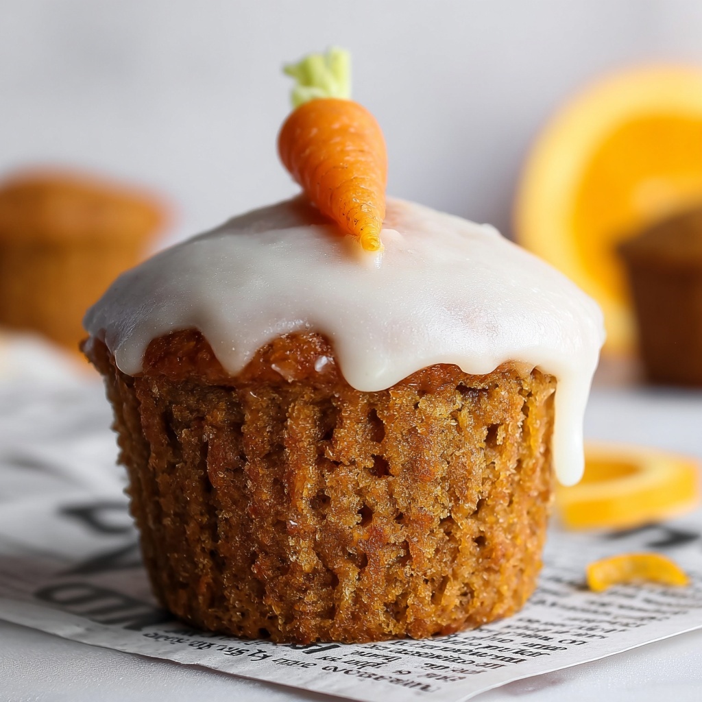 Carrot Orange Muffins with Cream Cheese Glaze Recipe - Recipe Image